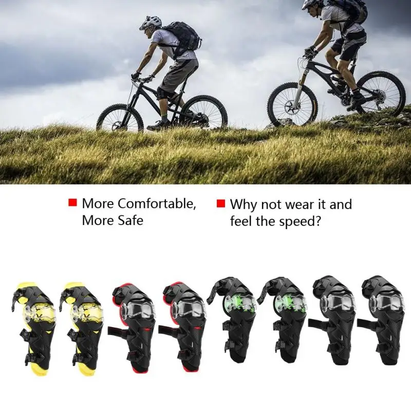 2 Pcs Motorcycle Racing Protective Guard Gear Knee Pads Protector Yellow Red Green Black | Автомобили и мотоциклы