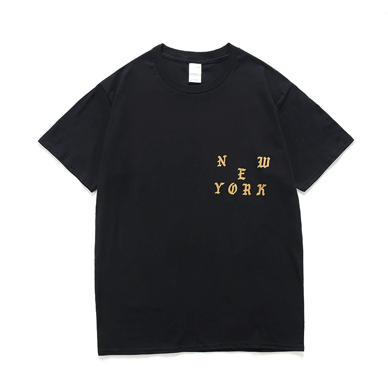 Pablo Kanye West Concert New York London Los Angeles I feel Like Paul White Black Camel Army Green Purple Orange Cotton T-shirt
