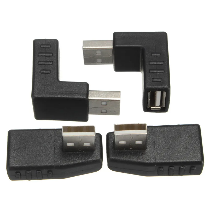 Connector Plug 90 Degree Left Right Up Down USB Male to Female Angled L Shaped Adaptors Extension Adapter | Компьютеры и офис