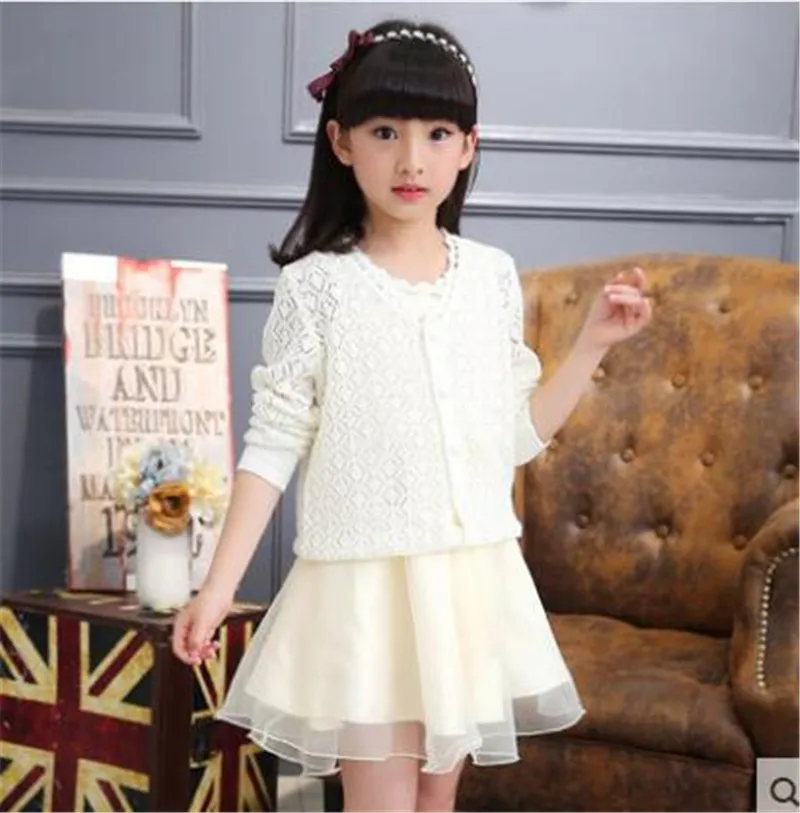 Тонкий кардиган для девочек модель 2017 года демисезонная куртка модный детский