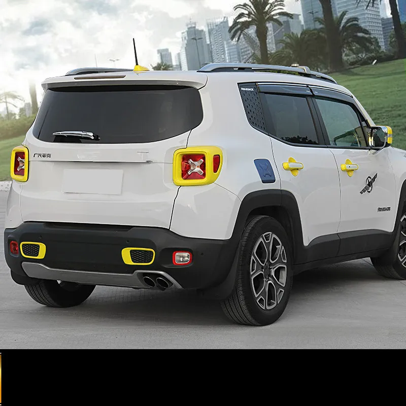 Желтая задняя рамка из АБС-пластика для гоночных автомобилей Jeep Renegade ACA154A |