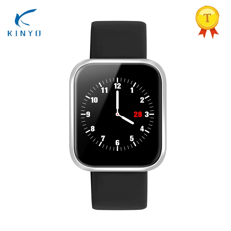 silver black Цветной монитор для здоровья, умный Браслет, пульсометр, умный браслет, 15 дней в режиме ожидания, Смарт-часы, шагомер, pk xaomi band - Цвет: silver black