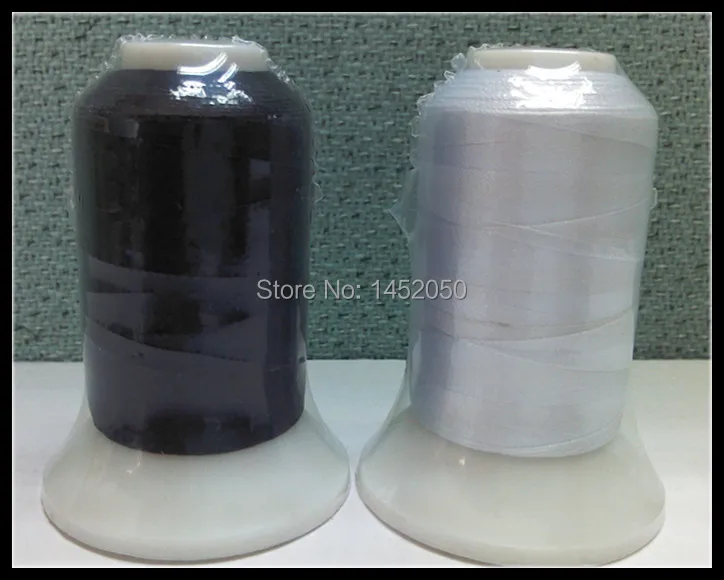 Металлик Вышивка Нитки 500 м золото и серебро + полиэстер белый Черного цвета