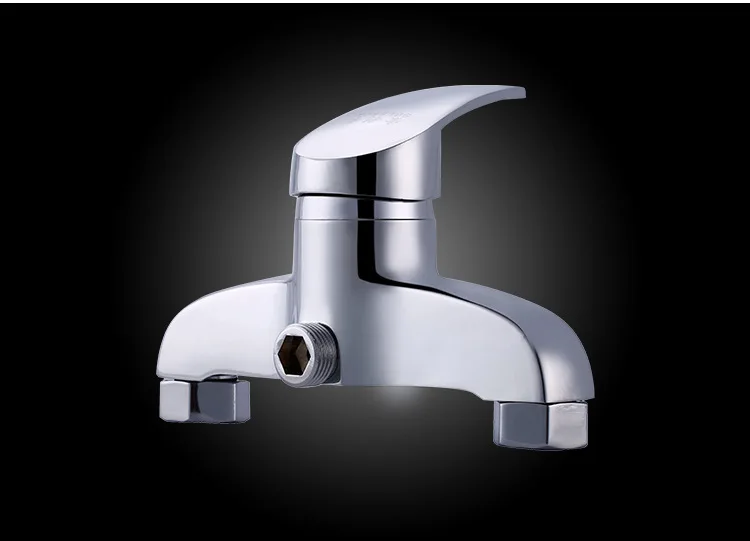 Бесплатная доставка однорычажный смеситель для душа с двойным отверстием ванной