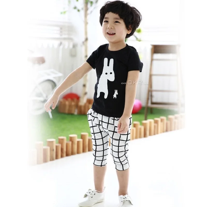 Детский спортивный костюм с жирафом футболка шортами в сетку и штаны|boys clothes|boys