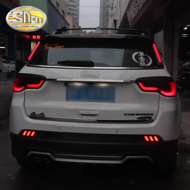 Для Jeep Compass SNCN Многофункциональный Автомобильный светодиодный задний бампер задний противотуманный Автомобильная лампочка отражатель