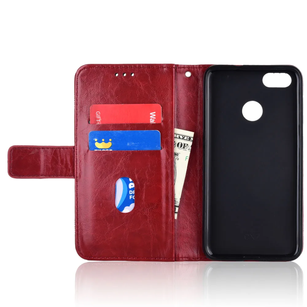 Кожаный чехол книжка для Huawei Y3 Y5 Y6 Y7 2017 чехлы 100% специальный бумажник из ТПУ
