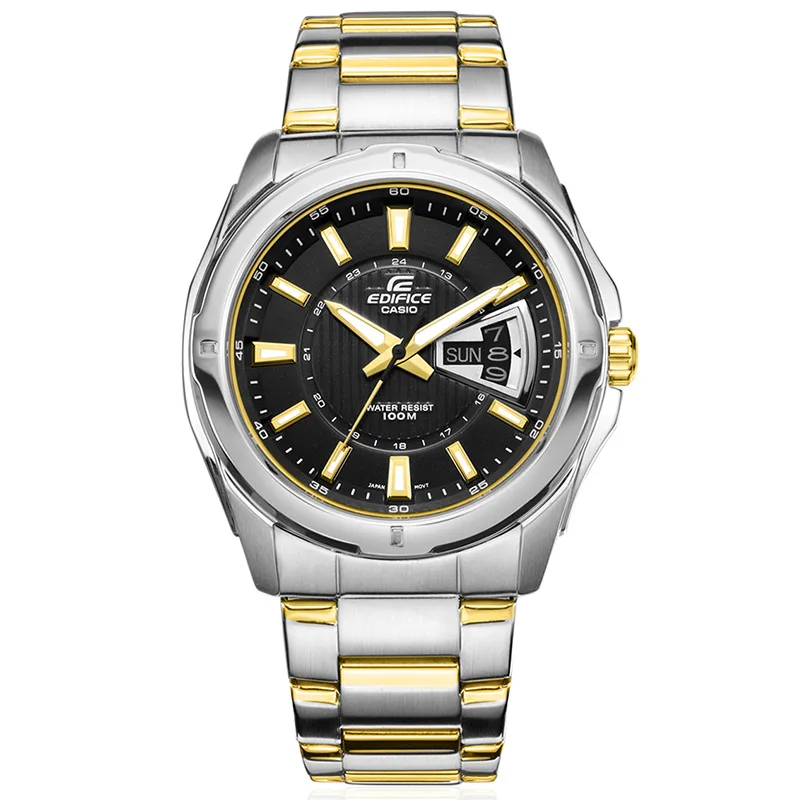 Casio Edifice часы кварцевые наручные Бизнес Мужские топ модный бренд настольные EF 129D 1A