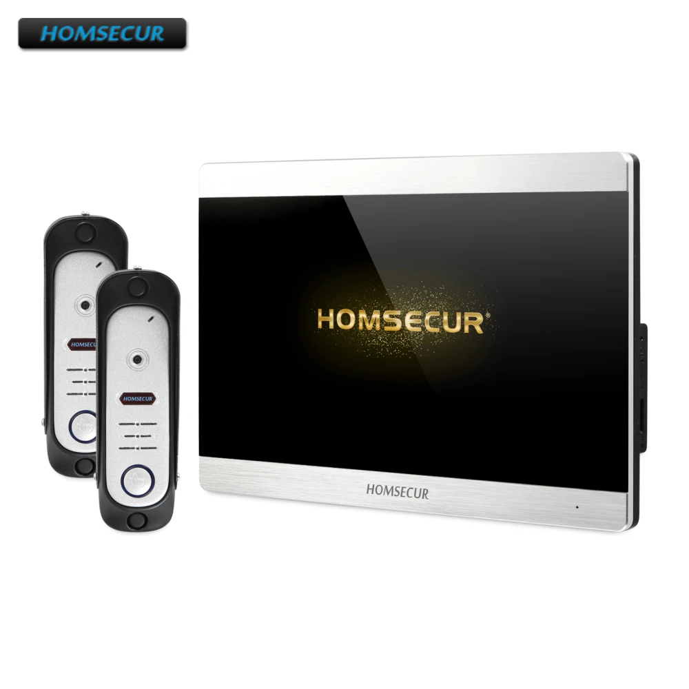 HOMSECUR 7 &quotAHD телефон видео домофон системы с 1.3MP серебро камера для дома/без
