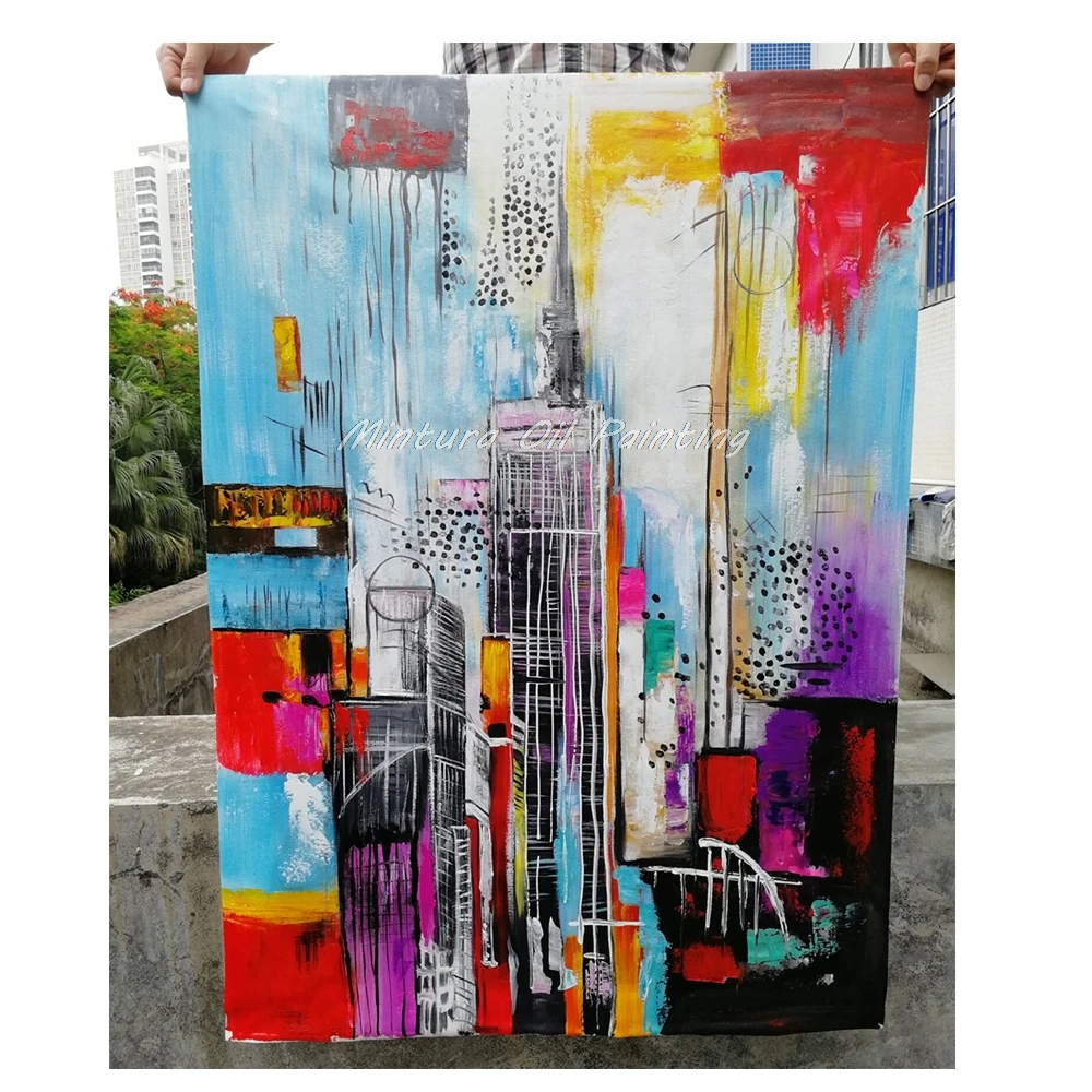 Mintura художественная роспись вручную современные абстрактные Масляные картины на