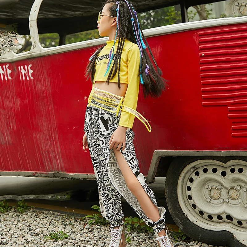 2019 одежда для джазовых танцев девочек детские современные костюмы в стиле хип