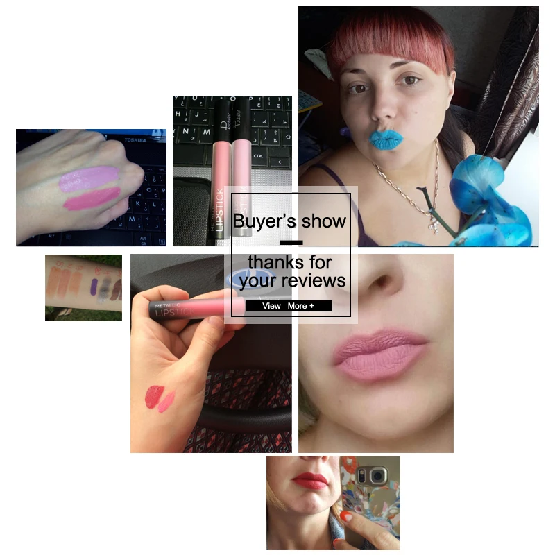 Pudaier 26 colors Liquid lip gloss Waterproof Nude Velvet Matte Lipstick Long Lasting Metallic Lip Gloss Cosmetic Lips Makeup | Красота и
