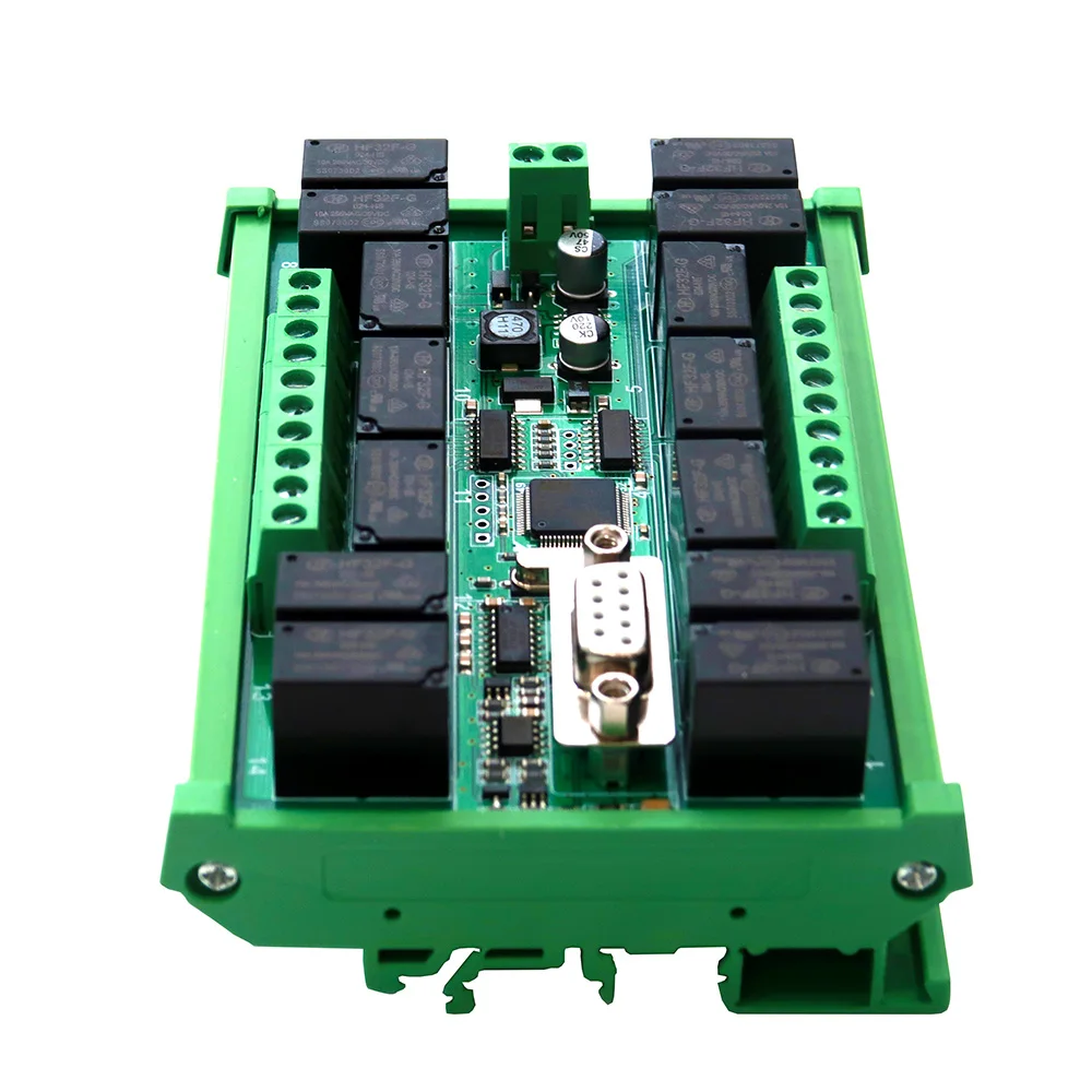 12DI 12DO RS485 протокол MODBUS RTU коммуникационная плата Транзистор Реле выход цифровой входной модуль промышленная плата управления