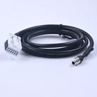 Автомобильный аудиокабель-адаптер AUX 3,5 мм для Peugeot 307, 308, 407, 408, 507, для Citroen C2, C5, C4, RD4, 12 контактов