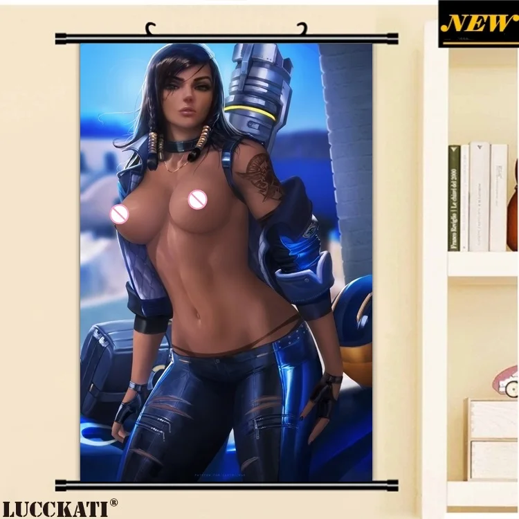 40X60 см D. Va Mercy Widowmaker Tracer соски без бюстгальтера голый лоли cameltoe мультфильм аниме Настенная картина прокрутка холст живопись плакат - Цвет: K