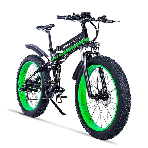 GREEN 26 дюймов Электрический горный велосипед 48V12. 8AH высококачественный мягкий хвост горный велосипед 750 Вт задний колесный мотор ebike гидравлический тормоз EMTB - Цвет: GREEN