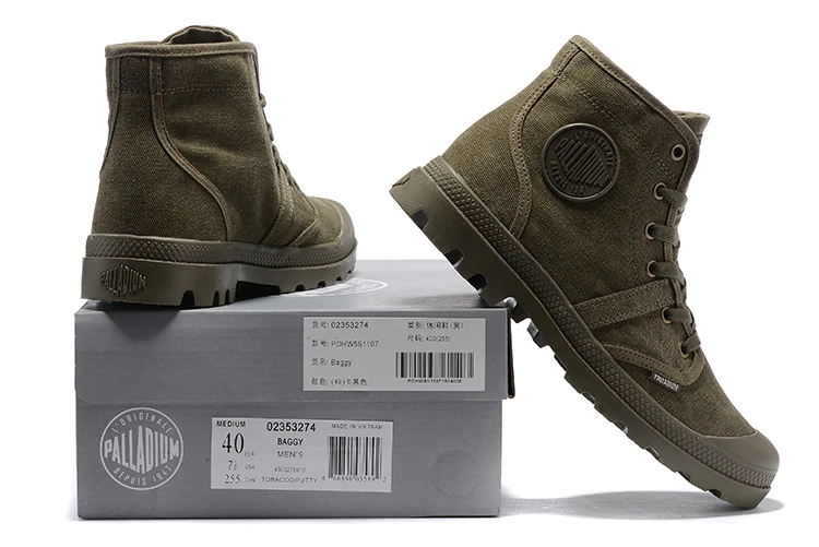 PALLADIUM Pampa Hi/52352 кроссовки армейского зеленого цвета удобные высококачественные