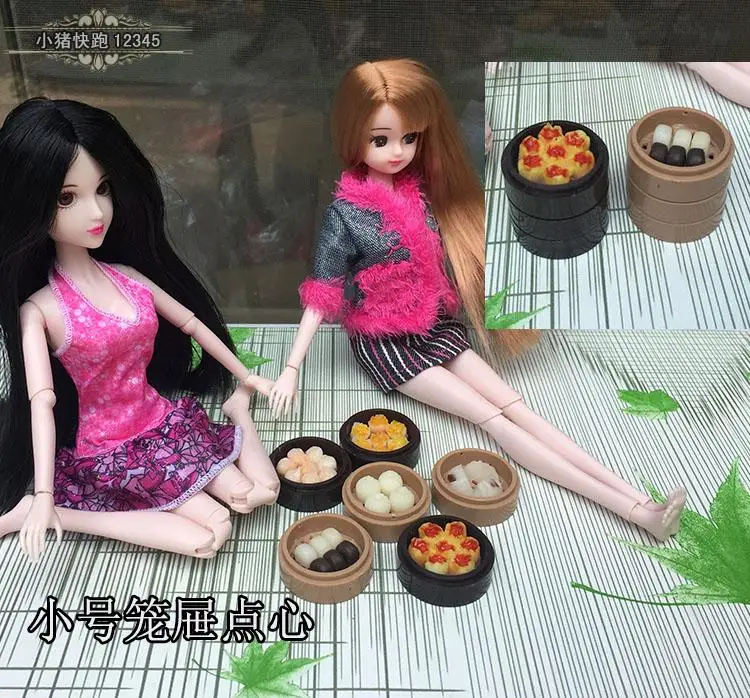 Mininature имитация пищи BJD куклы кухонные горшки и сковороды посуда очки столовые