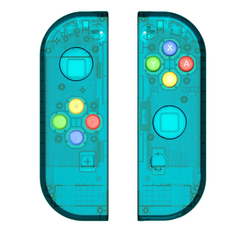 ICE Blue clear shell Myriann Сменный переключатель оболочки для Kind переключатель NS игровая консоль joy con оболочка с 8 цветами - Цвет: ICE Blue clear shell