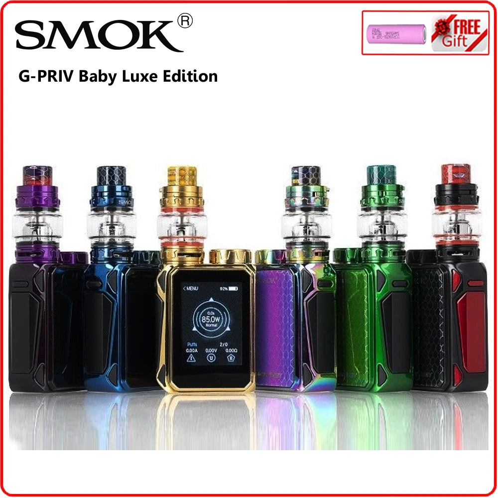 Оригинальный SMOK G PRIV Baby Luxe Edition 85 Вт GPRIV бокс мод с 4 5 мл V12 Prince Vaporizador V8 детская