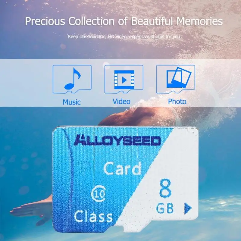 ALLOYSEED 8G/16G/32 GB/60 GB TF/Micro SDCard 20 МБ/с. максимальная скорость чтения TF карта Micro безопасная цифровая карта памяти для настольного ноутбука