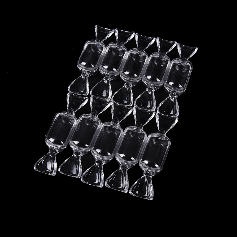 10pcs as the pic 8 см 10 шт. прозрачные пластиковые коробки для конфет в сладкой форме Чехол Контейнер для хранения Высокое качество новое поступление - Цвет: 10pcs as the pic