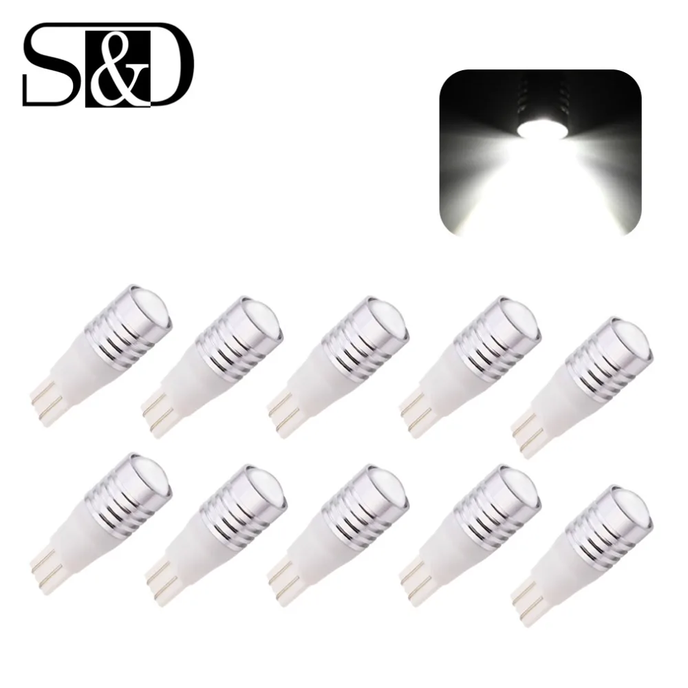 10 шт. T10 W5W Cree Chips светодиодный светильник высокой мощности 3 Вт Q5 внутренний s 194