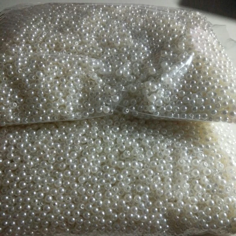 Высококачественные акриловые жемчужные круглые свободные шарики для одежды