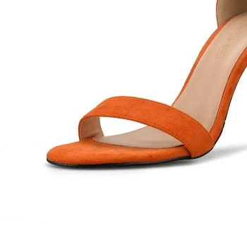 8CM Heel Height Женские босоножки; обувь на высоком каблуке; Летние сандалии-гладиаторы с ремешком на щиколотке; пикантные вечерние туфли с открытым носком; красные свадебные туфли; H0052 - Цвет: 8CM Heel Height