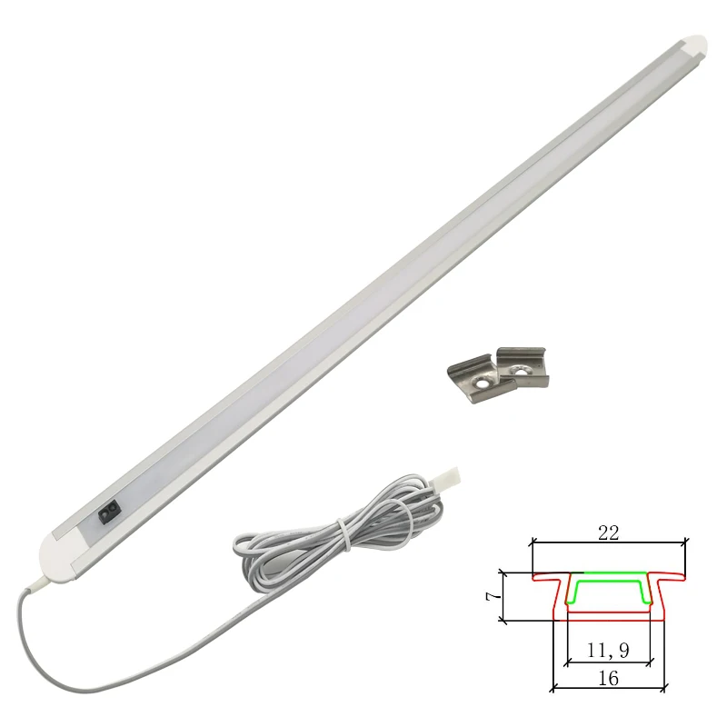 50 см DC12V LED PIR датчик движения лампа кухня светодиодная подсветка под шкаф трубка