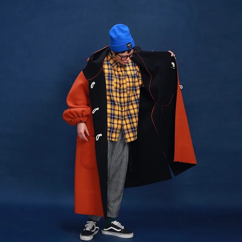 Длинный Женский Тренч из флиса с капюшоном 2020|trench coat long|trench coatfleece trench |