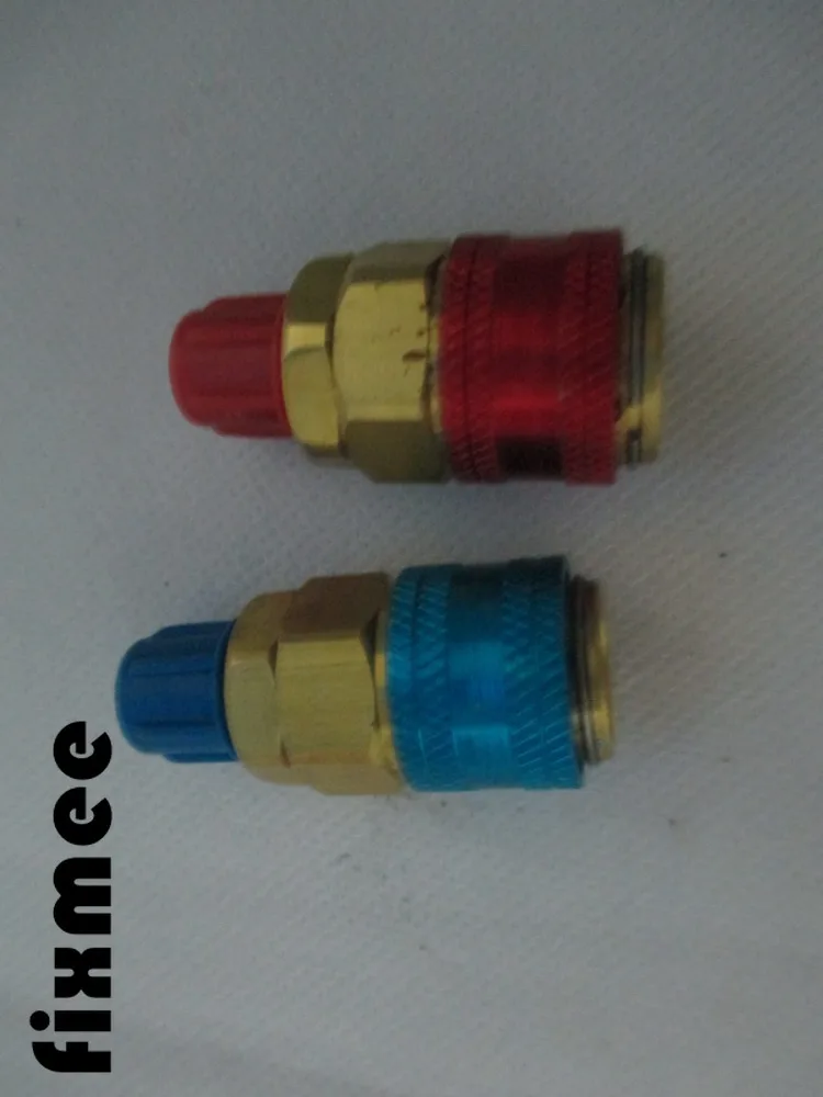 Быстроразъемный соединитель для автомобиля Freon R134A H/L латунные адаптеры