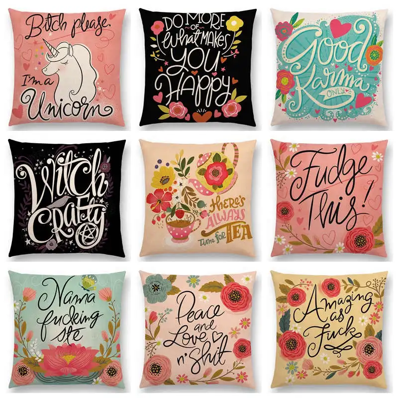 Горячая Распродажа декоративные буквенные листочки с цветами забавные слова