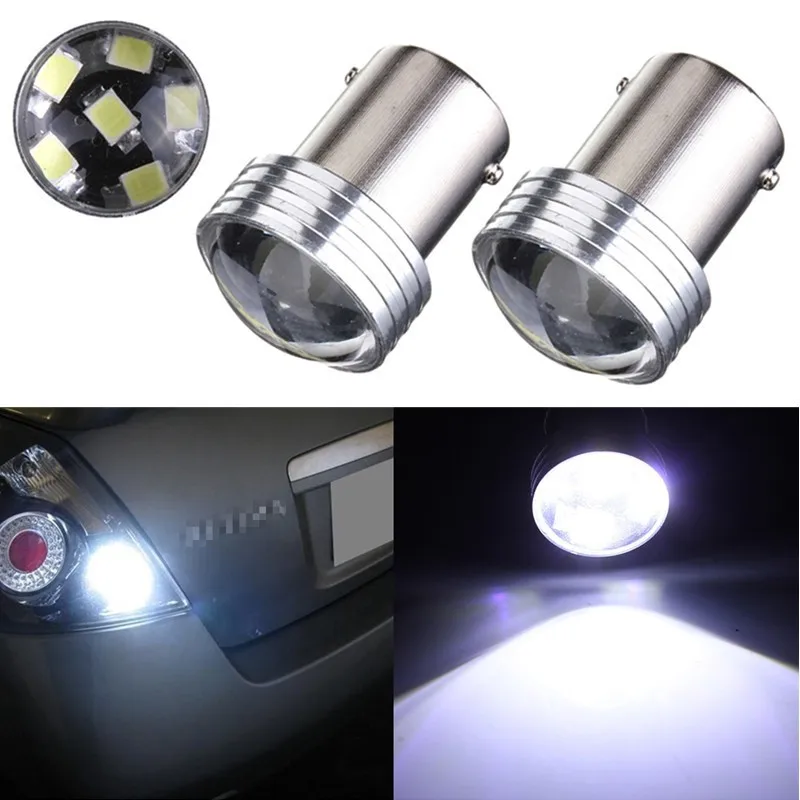 2 шт Автомобильный светодиодный супер яркий 1156 1157 BA15S 2835 6smd поворотные
