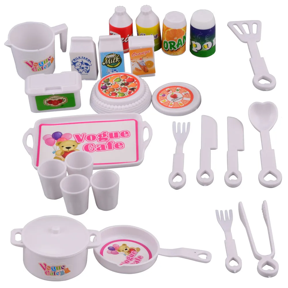 Детская забавная игрушка kitchenToy 1 набор 25 шт. силиконовый кухонный костюм ролевые