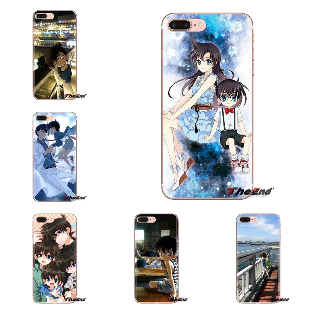 Силиконовый чехол-кошелек Edogawa Conan Closed Detective для Samsung Galaxy S3 S4 S5 Mini S6 S7 Edge S8 S9 S10 Plus Note 3