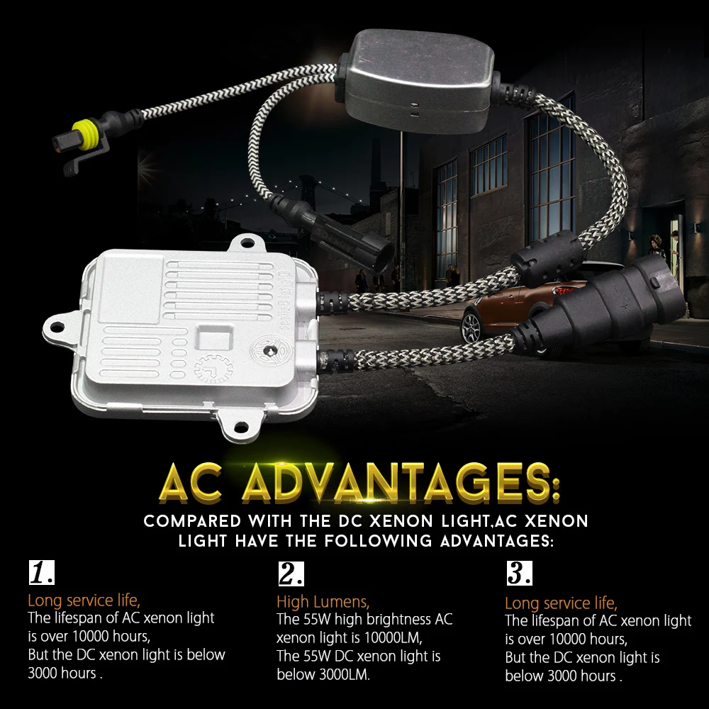 Buildreamen2 H4 мини-объектив проектора Hi/Lo Bi-Xenon HID Xenon Kit AC балласт автомобильная фара дальнего и ближнего света 55 Вт 4300 К 6000 К 8000 К