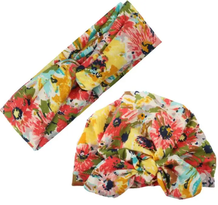 headband Hat 1 Платье для мамы и дочки Женские аксессуары для волос 2 шт./компл. бантом Красочные эластичная повязка на голову для девочек, повязка на голову, одежда для родителей и ребенка семейный подарок - Цвет: headband Hat 1