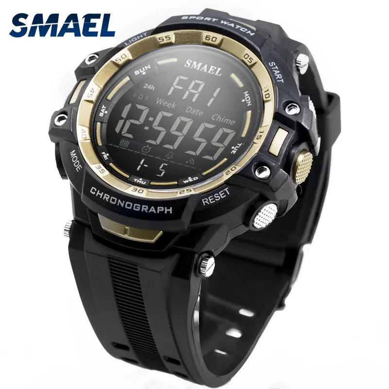 Мужские часы с цифровым светодиодным светом SMAEL Watch S Shock Montre мужские военные Топ