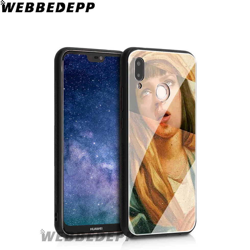 WEBBEDEPP Mona Lisa Van Gogh Tempered Glass Case for Huawei Mate 20 P20 P10 P Smart 2019 2018 &amp Honor 10 9 8X 7A Lite Pro |