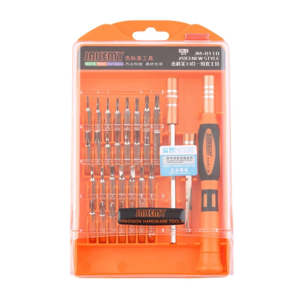 JAKEMY 31 в 1 Многофункциональный Набор отверток снесены Repair Tool Kit центров