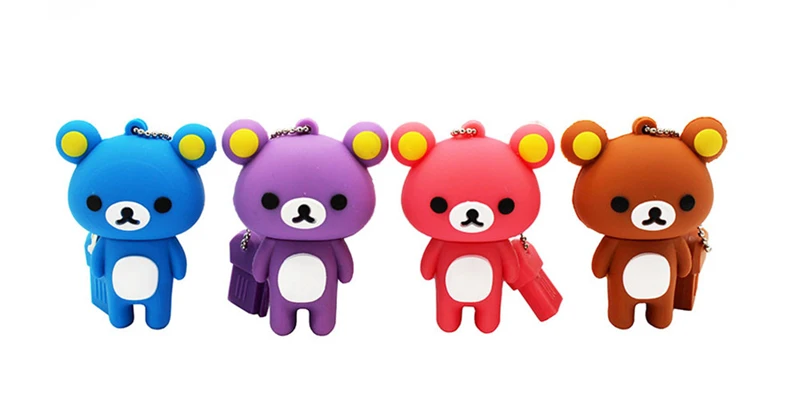 USB 3,0 милый флеш-накопитель Rilakkuma Bear style 16GB 32GB 64G 128G 256GB USB флеш-накопитель карта памяти U диск флешка