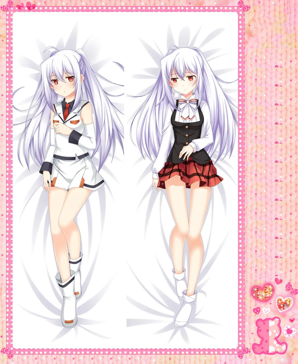 

Anime Cartoon Plastic Memories Double-Sided Bolster Hugging Pillow Case Pillow Cover Pillowcase Peach Skin 2 Way No.56025