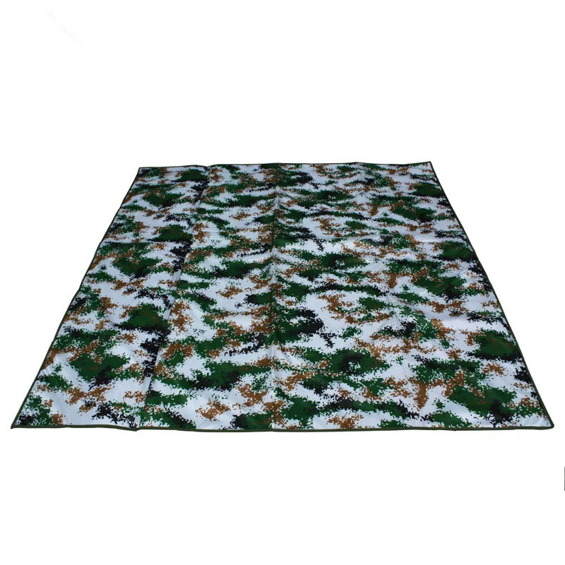 200x100x0.35cm Камуфляжный влажный коврик цифровой толстый Открытый складной спальный коврик кемпинг алюминиевая пленка коврик - Цвет: 200x100x0.35cm