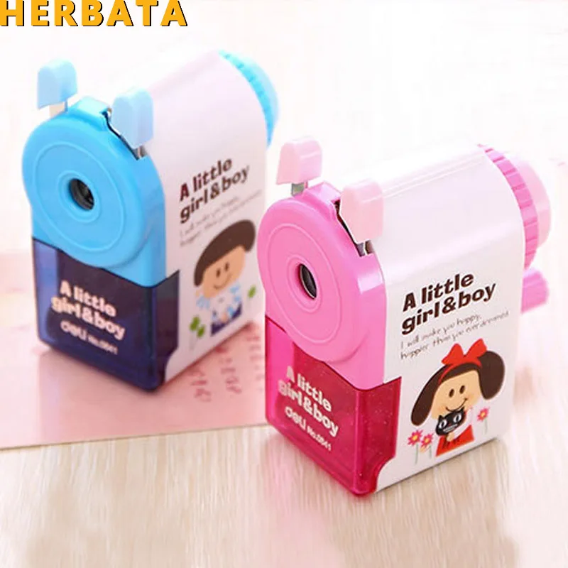 

HERBATA Free Shipping cranked pencil sharpener Korean cute pencil sharpener machine student stationery CL-2205