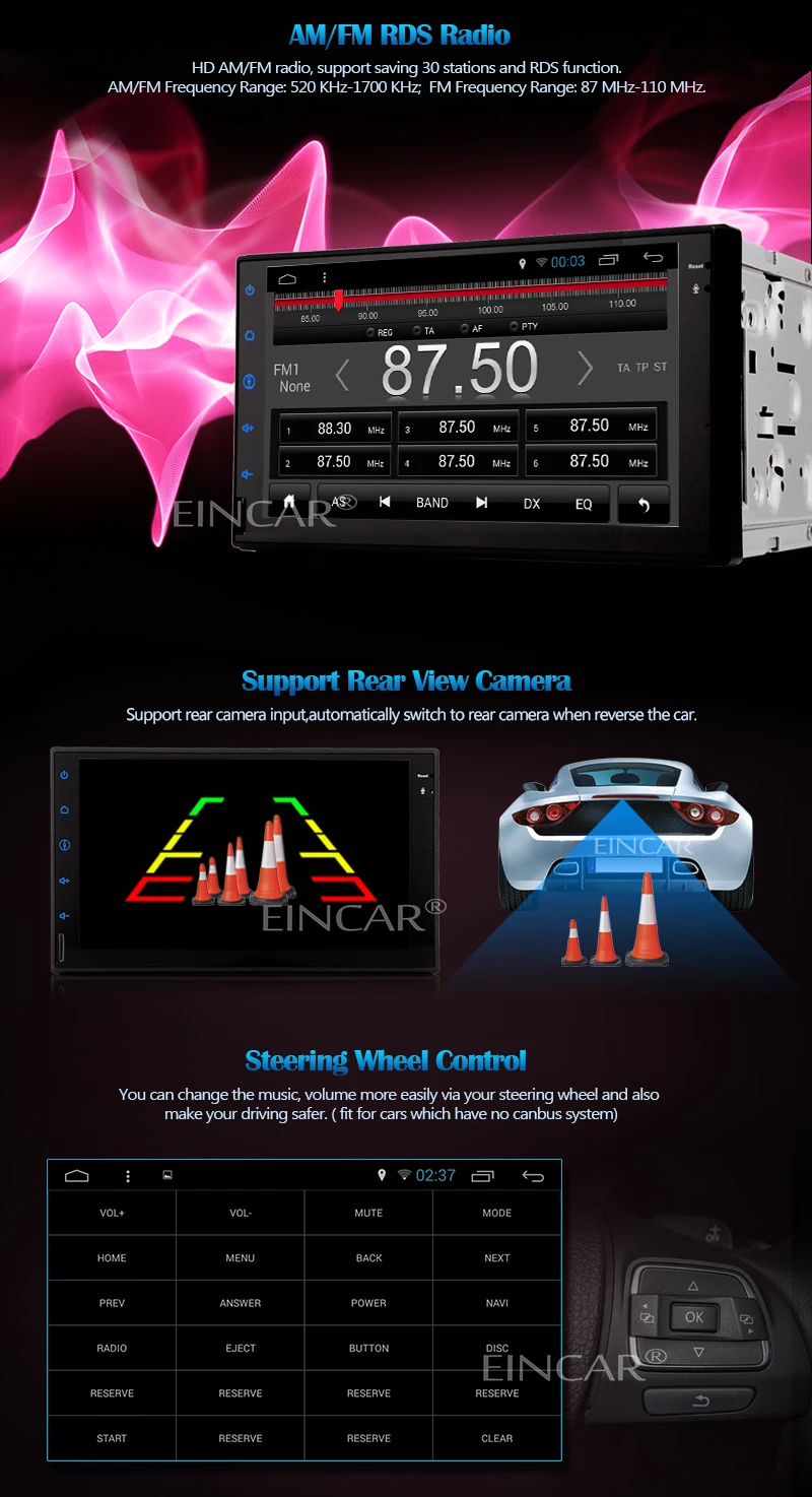 Четырехъядерный Android 6 0 Универсальный Автомобильный dvd плеер с двумя цифровыми