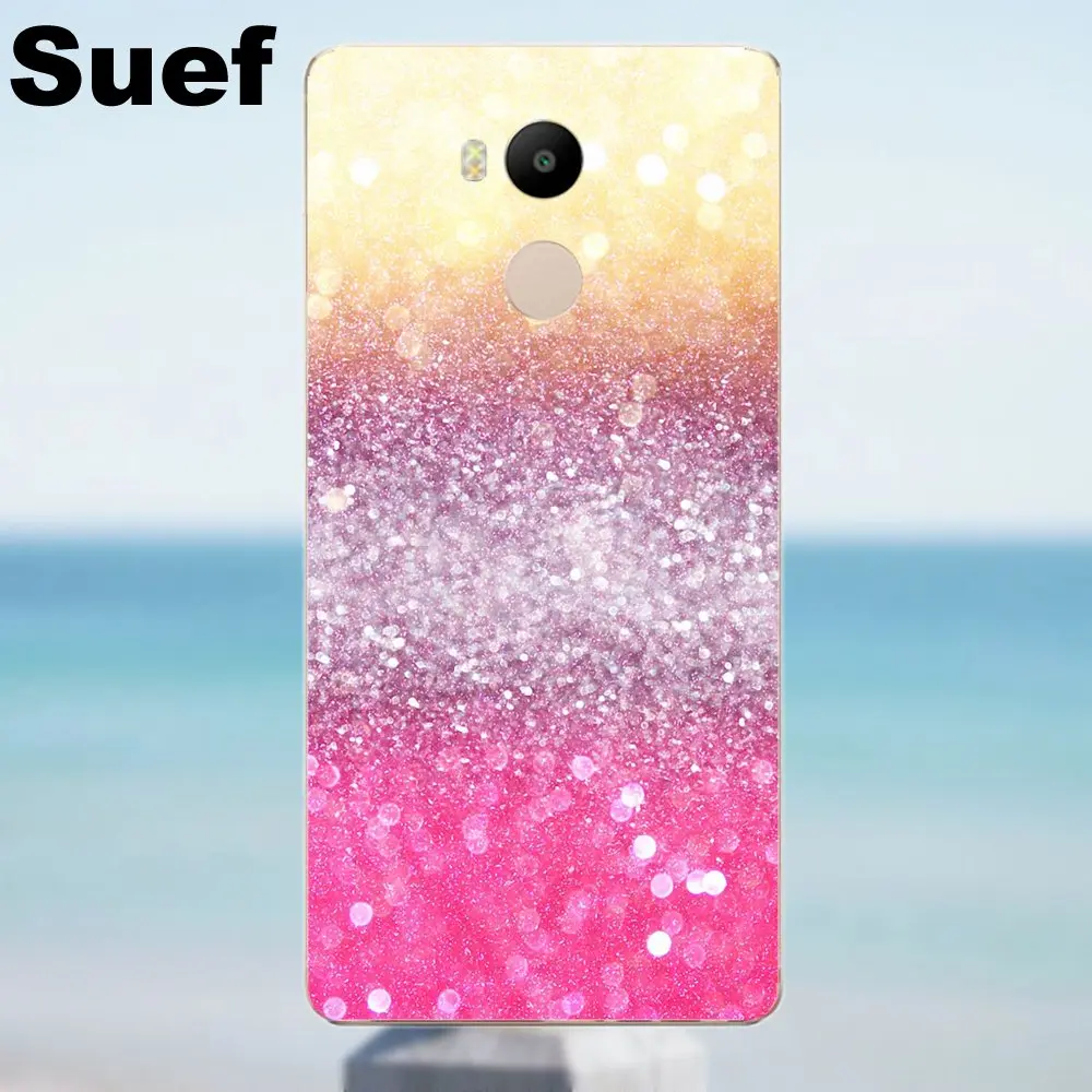 Suef розовые блестящие милые чехлы из ТПУ для Xiaomi Redmi 4 3 3S Pro Mi3 Mi4 Mi4i Mi4C Mi5 Mi5S Mi Max Note 2 |