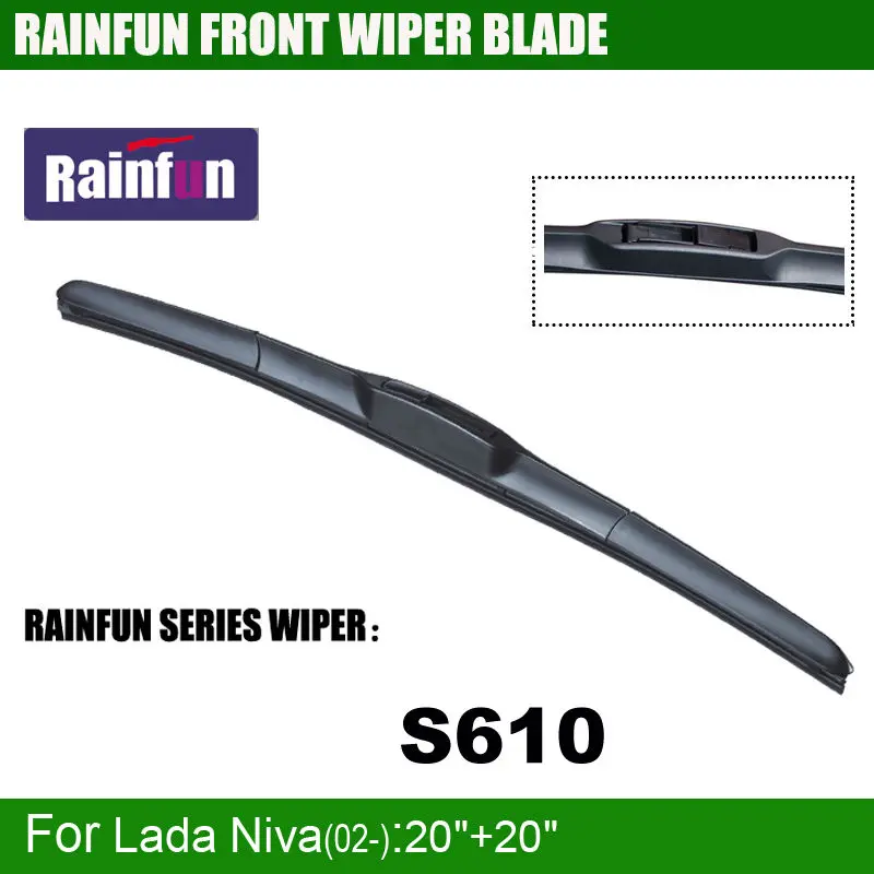 RAINFUN S610 2"+ 20" Специальный автомобиль стеклоочистителя для Лада Нива(02-), 2 шт в партии