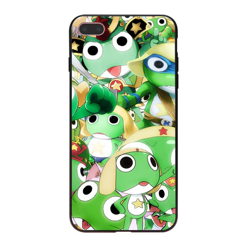 MaiYaCa Sergeant Keroro милые мягкие аксессуары для телефонов чехол Apple iPhone 8 7 6 6S Plus X 5 5S SE 5C |