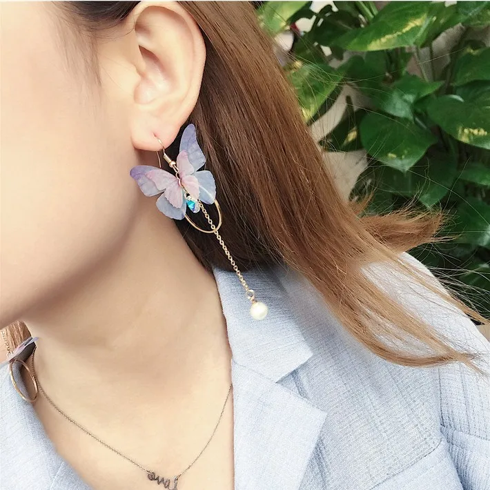 Бесплатная доставка! Богемия корейской Винтаж Асимметричная Многоцветный